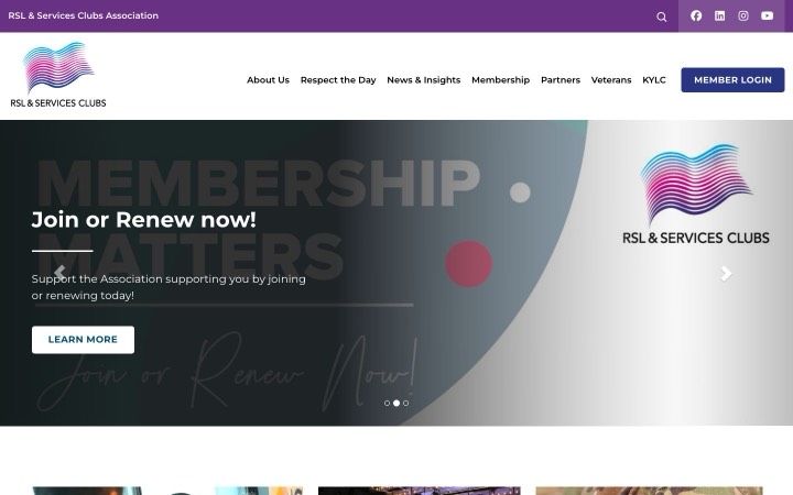 RSL & Services Clubs home page