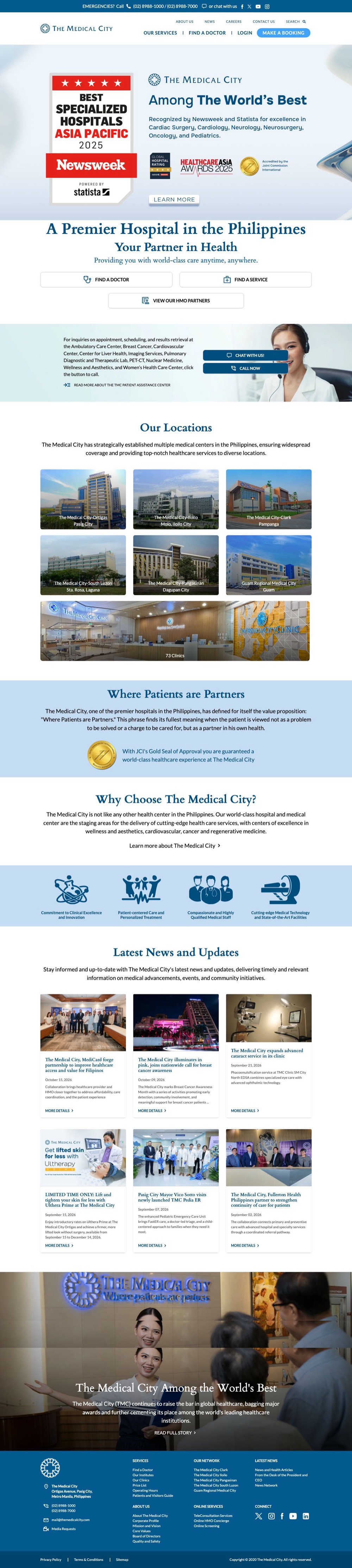 The Medical City home page
